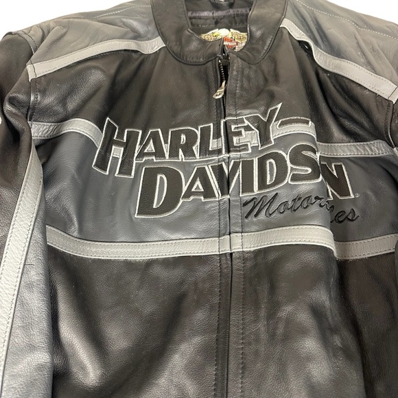 Harley Davidson Mens Leather Jacket 3XL (Genuine Harley Davidson Brand) - Picture 2 of 12